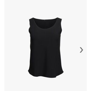 Peter Cohen 100% Silk Black Sleeveless Top